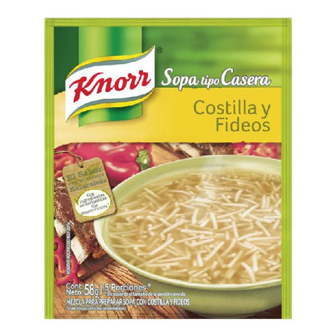 Sopa Costilla Con Fideos