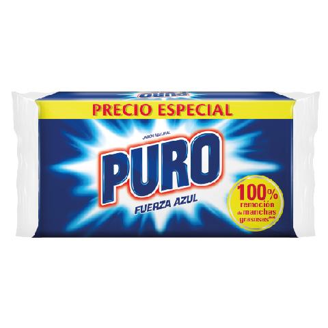 Tripack Jabon Barra Puro Fuerza Azul