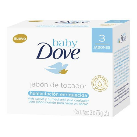 Tripack JabÌ?Õ_n Dove Baby Barra HidrataciÌ?Õ_n Enriquecida