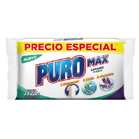 Tripack Jabon Barra Puro Max
